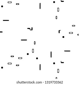 Simple black and white vector illustration. Abstract geometric background pattern