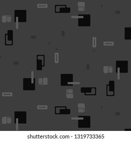 Simple black and white vector illustration. Abstract geometric background pattern
