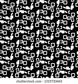 Simple black and white vector illustration. Abstract geometric background pattern
