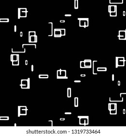 Simple black and white vector illustration. Abstract geometric background pattern