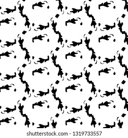 Simple black and white vector illustration. Abstract geometric background pattern