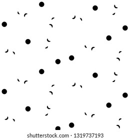 Simple black and white vector illustration. Abstract geometric background pattern
