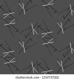 Simple black and white vector illustration. Abstract geometric background pattern