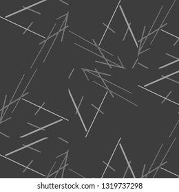 Simple black and white vector illustration. Abstract geometric background pattern