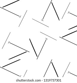 Simple black and white vector illustration. Abstract geometric background pattern