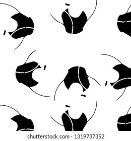 Simple black and white vector illustration. Abstract geometric background pattern