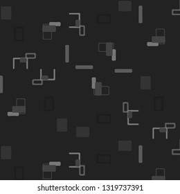 Simple black and white vector illustration. Abstract geometric background pattern