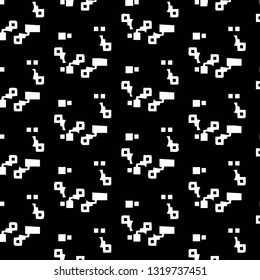 Simple black and white vector illustration. Abstract geometric background pattern