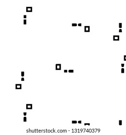 Simple black and white vector illustration. Abstract geometric background pattern