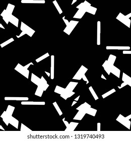 Simple black and white vector illustration. Abstract geometric background pattern