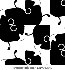 Simple black and white vector illustration. Abstract geometric background pattern