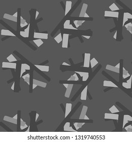 Simple black and white vector illustration. Abstract geometric background pattern