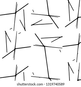 Simple black and white vector illustration. Abstract geometric background pattern