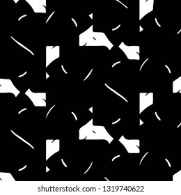 Simple black and white vector illustration. Abstract geometric background pattern