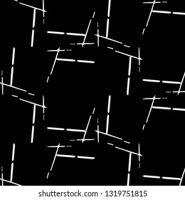 Simple black and white vector illustration. Abstract geometric background pattern