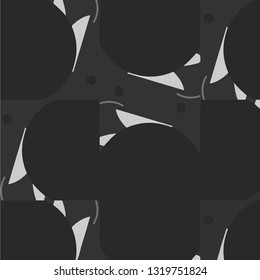Simple black and white vector illustration. Abstract geometric background pattern