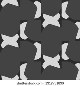 Simple black and white vector illustration. Abstract geometric background pattern