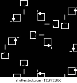 Simple black and white vector illustration. Abstract geometric background pattern