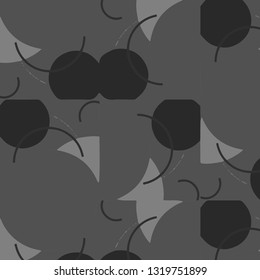 Simple black and white vector illustration. Abstract geometric background pattern