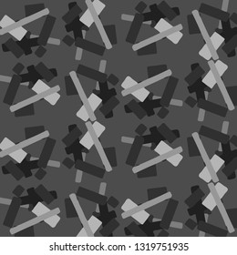 Simple black and white vector illustration. Abstract geometric background pattern