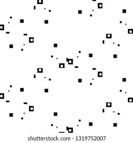 Simple black and white vector illustration. Abstract geometric background pattern