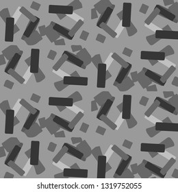 Simple black and white vector illustration. Abstract geometric background pattern
