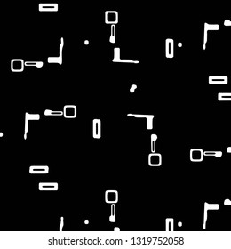 Simple black and white vector illustration. Abstract geometric background pattern