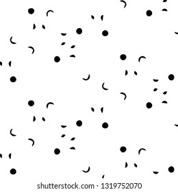 Simple black and white vector illustration. Abstract geometric background pattern