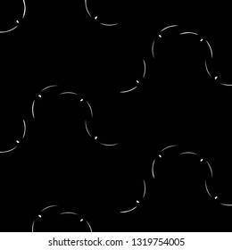 Simple black and white vector illustration. Abstract geometric background pattern