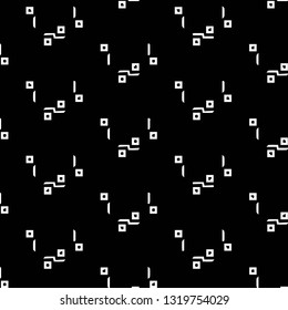 Simple black and white vector illustration. Abstract geometric background pattern