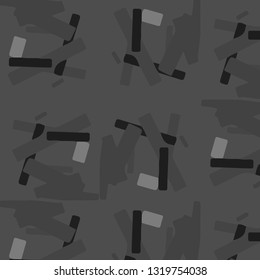 Simple black and white vector illustration. Abstract geometric background pattern