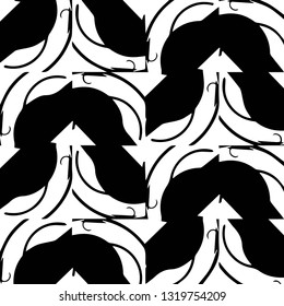 Simple black and white vector illustration. Abstract geometric background pattern