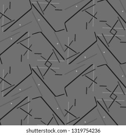 Simple black and white vector illustration. Abstract geometric background pattern