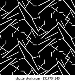 Simple black and white vector illustration. Abstract geometric background pattern