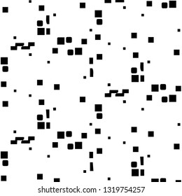 Simple black and white vector illustration. Abstract geometric background pattern
