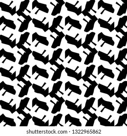 Simple black and white vector illustration. Abstract geometric background pattern