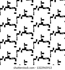 Simple black and white vector illustration. Abstract geometric background pattern