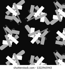 Simple black and white vector illustration. Abstract geometric background pattern