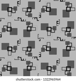 Simple black and white vector illustration. Abstract geometric background pattern