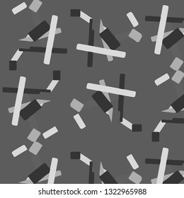 Simple black and white vector illustration. Abstract geometric background pattern