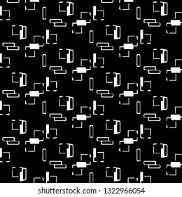 Simple black and white vector illustration. Abstract geometric background pattern