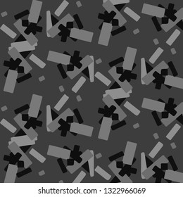 Simple black and white vector illustration. Abstract geometric background pattern