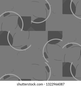 Simple black and white vector illustration. Abstract geometric background pattern