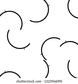 Simple black and white vector illustration. Abstract geometric background pattern