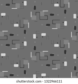Simple black and white vector illustration. Abstract geometric background pattern