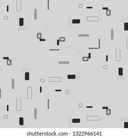 Simple black and white vector illustration. Abstract geometric background pattern