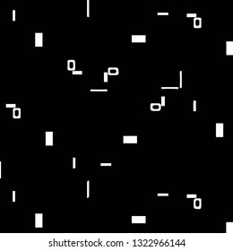 Simple black and white vector illustration. Abstract geometric background pattern