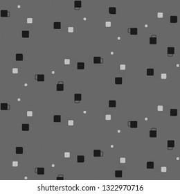Simple black and white vector illustration. Abstract geometric background pattern