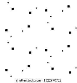 Simple black and white vector illustration. Abstract geometric background pattern