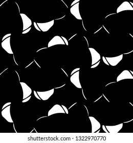 Simple black and white vector illustration. Abstract geometric background pattern